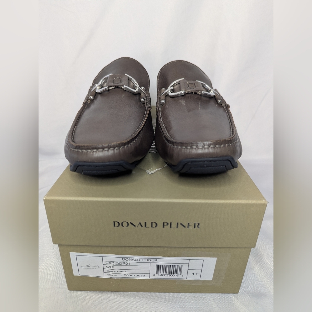 NIB Donald J Pliner Dacio Leather Driving Loafer Shoes Men's Size 11